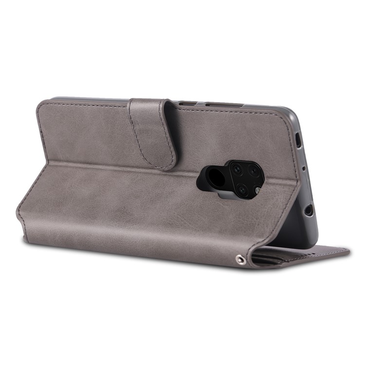 AZNS Wallet Leather Stand Cover for Huawei Mate 20 - Grey-2