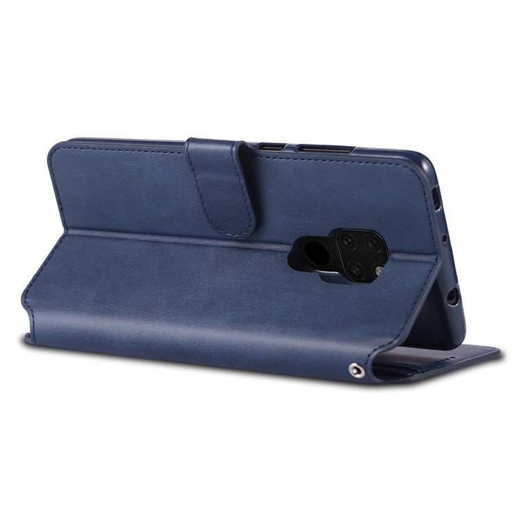 AZNS Leather Stand Cover with Card Slots for Huawei Mate 20 - Blue-2