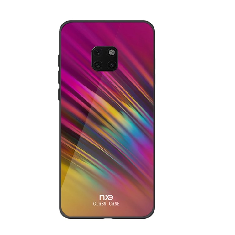 NXE Series Pattern Printing Glass Phone Cover for Huawei Mate 20 Pro - Style B-1