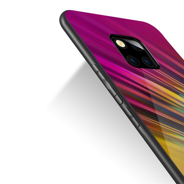 NXE Series Pattern Printing Glass Phone Cover for Huawei Mate 20 Pro - Style B-3