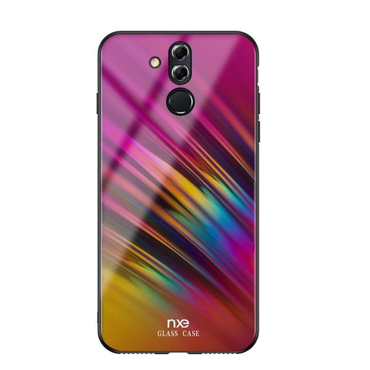 NXE Pattern Printing Glass Cell Phone Cover for Huawei Mate 20 Lite / Maimang 7 - Style B-1