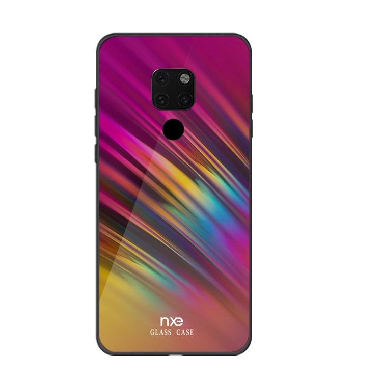 NXE Pattern Printing Glass TPU Hybrid Phone Cover for Huawei Mate 20 - Style B-1