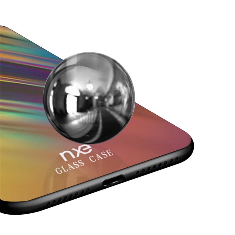 NXE Pattern Printing Glass TPU Hybrid Phone Cover for Huawei Mate 20 - Style B-5