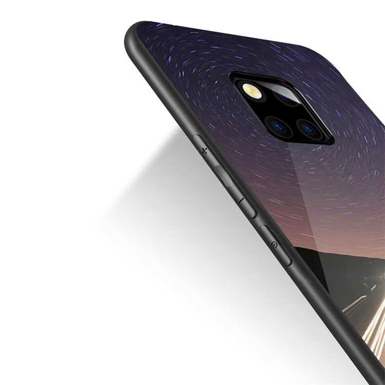 NXE Galaxy and Road Series for Huawei Mate 20 Pro Patterned 9H Glass + TPU Mobile Phone Casing - Style C-3