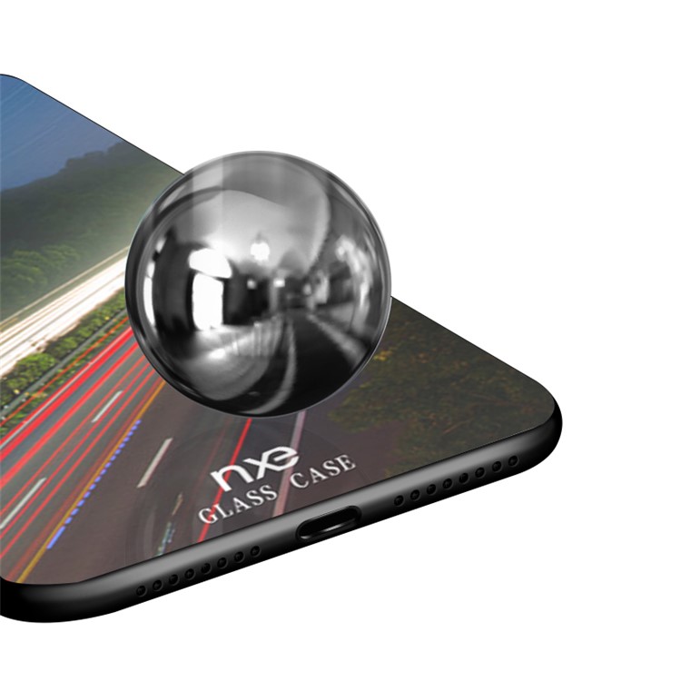 NXE Galaxy and Road Series for Huawei Mate 20 Pro Patterned 9H Glass + TPU Protection Shell - Style D-2