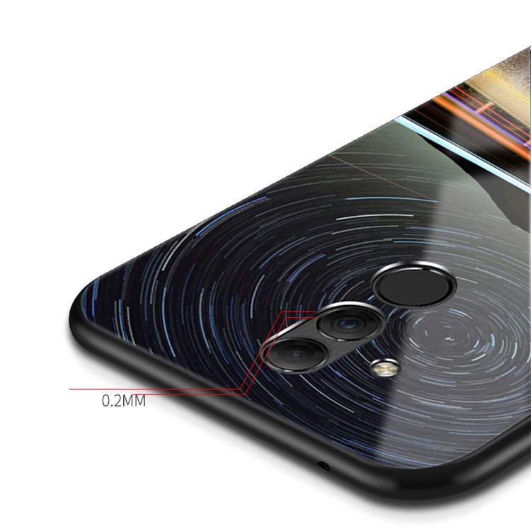 NXE Galaxy and Road Series Patterned 9H Glass + TPU Hybrid Casing for Huawei Mate 20 Lite - Style B-4