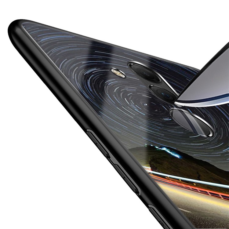 NXE Galaxy and Road Series Patterned 9H Glass + TPU Hybrid Casing for Huawei Mate 20 Lite - Style B-5