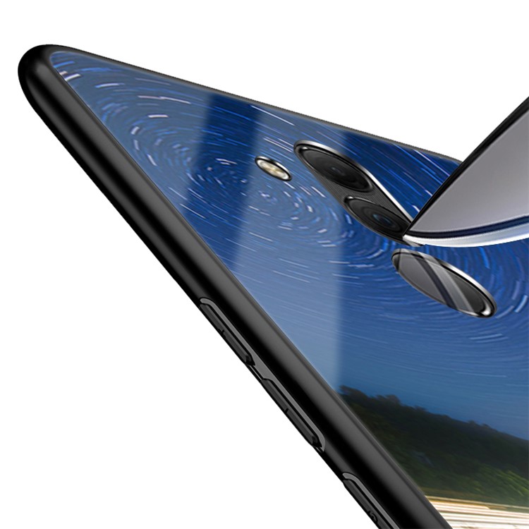 NXE Galaxy and Road Series Patterned 9H Glass + TPU Protection Cover for Huawei Mate 20 Lite - Style D-5