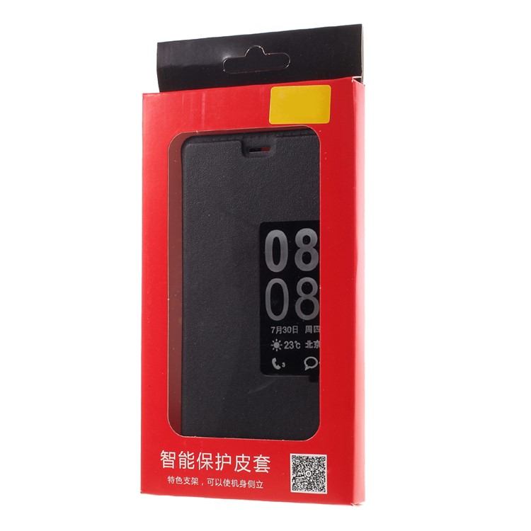 View Window Smart Leather Stand Case for Huawei P9 - Black-9