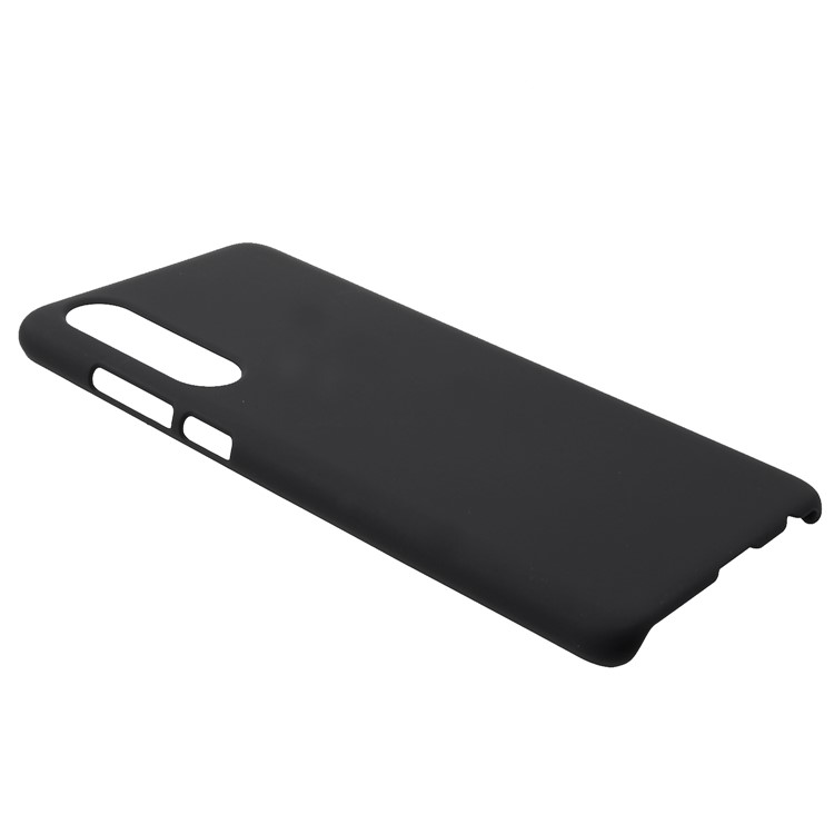 Case de Teléfono Duro de Plástico de Goma Para Huawei P30 - Negro