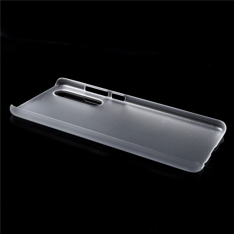 Rubberized Plastic Hard Cellphone Casing Shell for Huawei P30 - Transparent-3