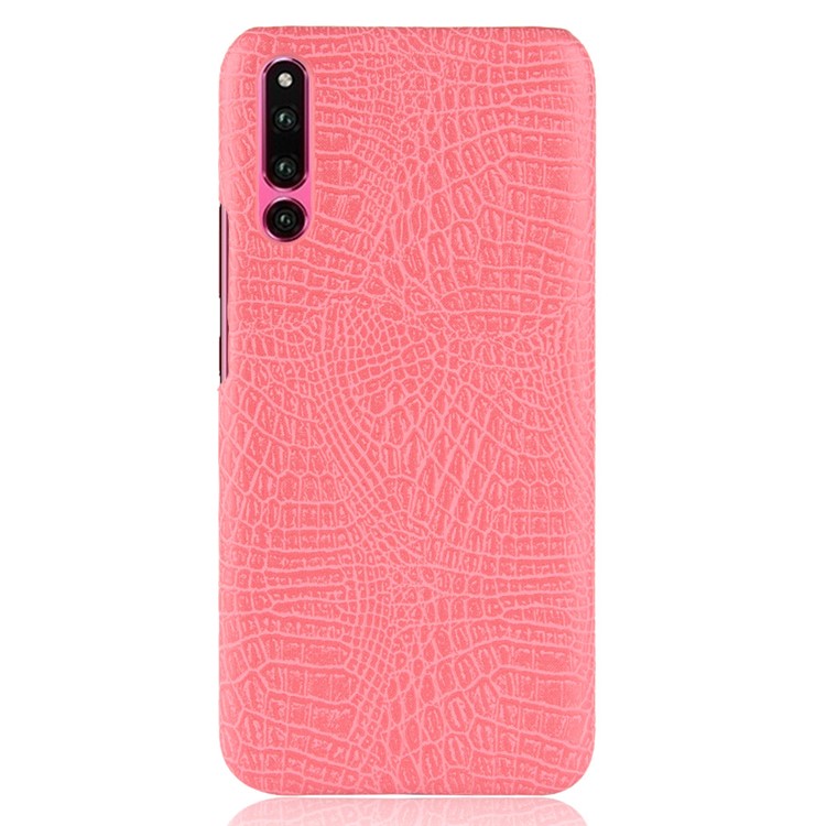 Crocodile Texture PU Leather Coated PC Phone Shell for Huawei P30 - Pink-3