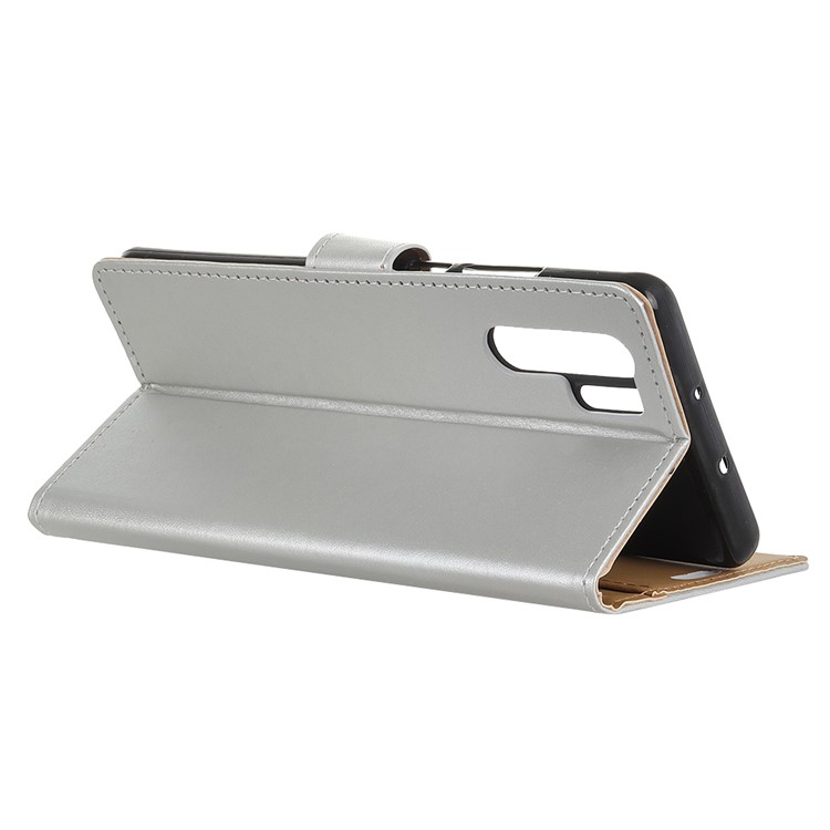 Wallet Leather Stand Phone Case for Huawei P30 Pro - Silver-3