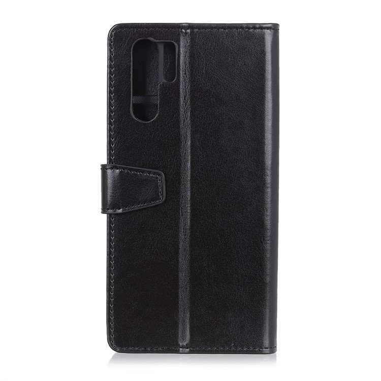 Crazy Horse Leder Geldbörse Tasche Für Huawei P30 Pro - Schwarz-3
