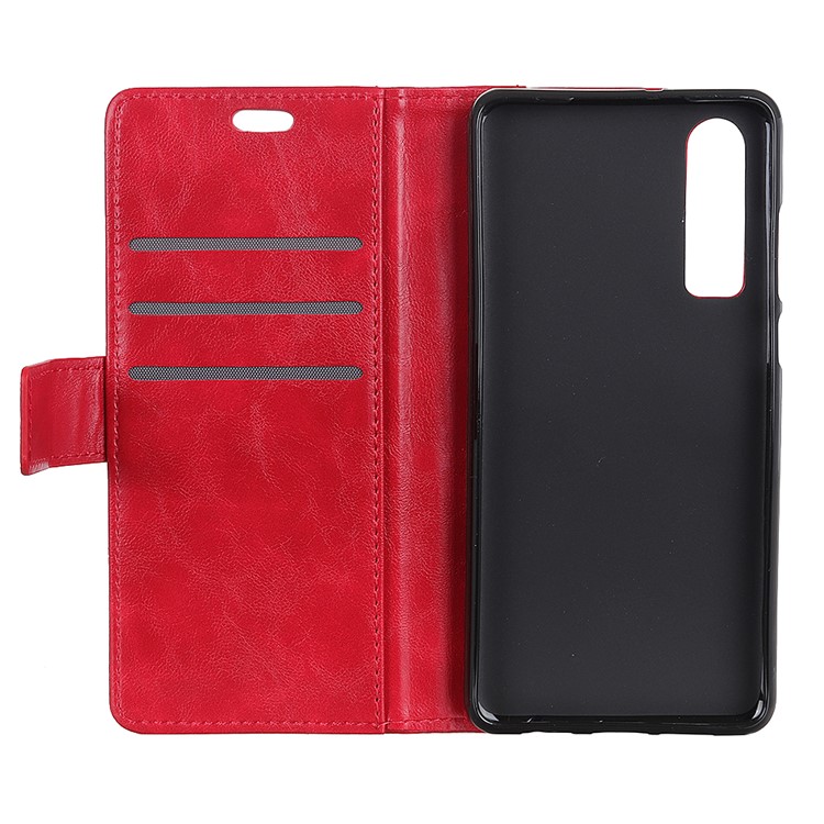 Rivet Decor PU Leather Phone Cover with Stand for Huawei P30 - Red-5