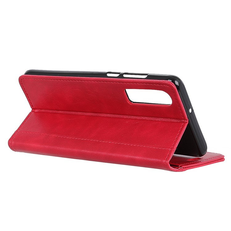 Rivet Decor PU Leather Phone Cover with Stand for Huawei P30 - Red-8