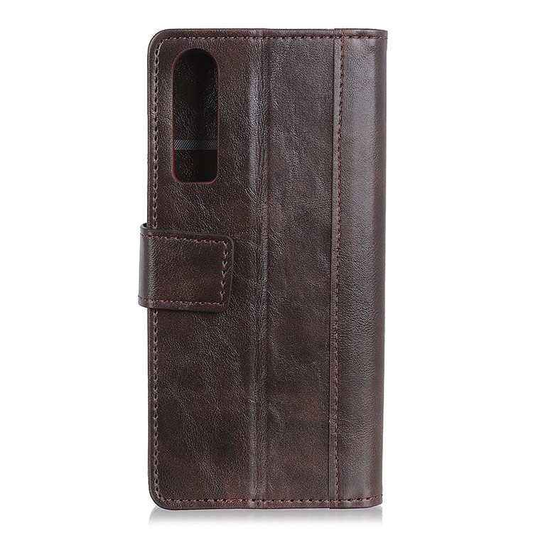 Rivet Decor PU Leather Protection Cell Phone Case Accessory for Huawei P30 - Brown-3