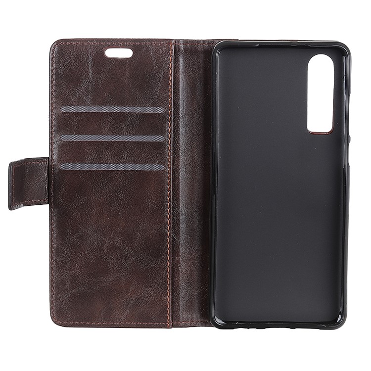 Rivet Decor PU Leather Protection Cell Phone Case Accessory for Huawei P30 - Brown-5
