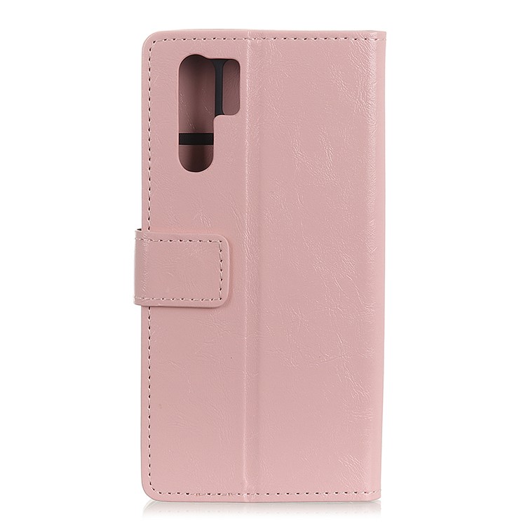 Crazy Horse Magnetic Stand Wallet PU Leather Protective Casing for Huawei P30 Pro - Pink-2