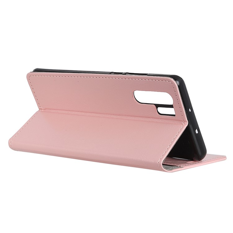 Crazy Horse Magnetic Stand Wallet PU Leather Protective Casing for Huawei P30 Pro - Pink-6