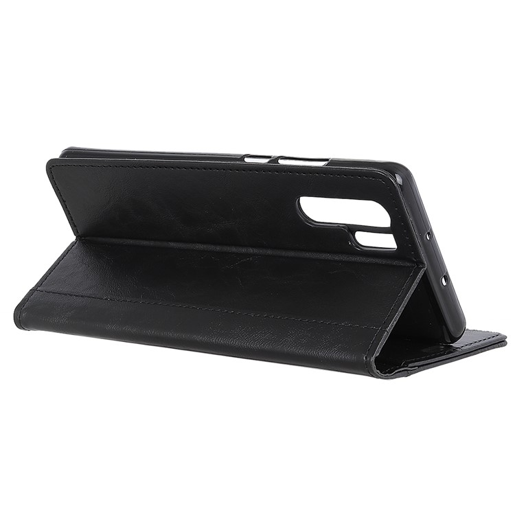 Rivet Decorated Leather Stand Wallet Magnetic Case for Huawei P30 Pro - Black-8