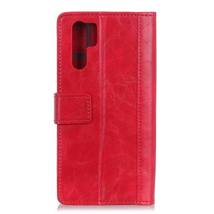 Rivet Decorated Leather Stand Wallet Magnetic Cover for Huawei P30 Pro - Red-3