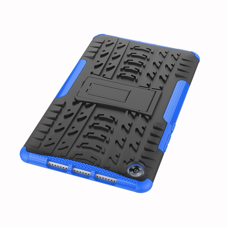 Case Híbrida Anti-deslizamento PC + TPU Com Kickstand Para o Huawei MediaPad M5 8 (8,4 Polegadas) - Azul-2