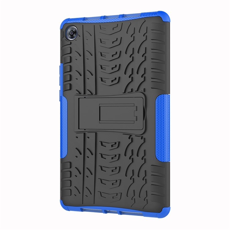 Case Híbrida Anti-deslizamento PC + TPU Com Kickstand Para o Huawei MediaPad M5 8 (8,4 Polegadas) - Azul-3