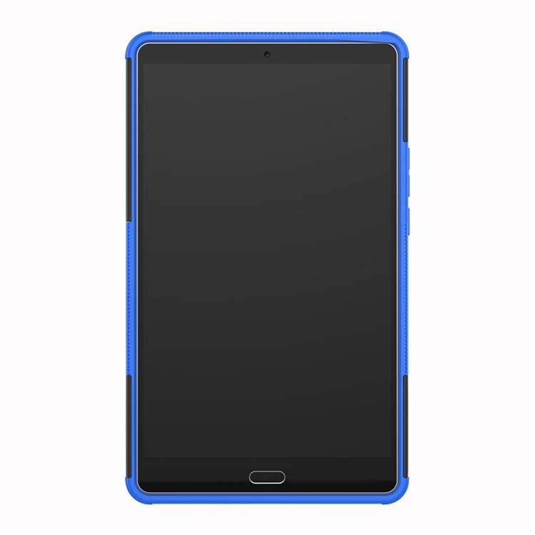 Case Híbrida Anti-deslizamento PC + TPU Com Kickstand Para o Huawei MediaPad M5 8 (8,4 Polegadas) - Azul-4