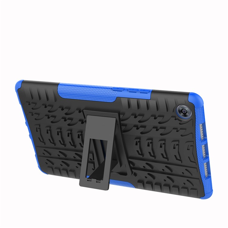 Case Híbrida Anti-deslizamento PC + TPU Com Kickstand Para o Huawei MediaPad M5 8 (8,4 Polegadas) - Azul-6