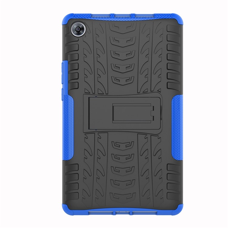 Case Híbrida Anti-deslizamento PC + TPU Com Kickstand Para o Huawei MediaPad M5 8 (8,4 Polegadas) - Azul-7