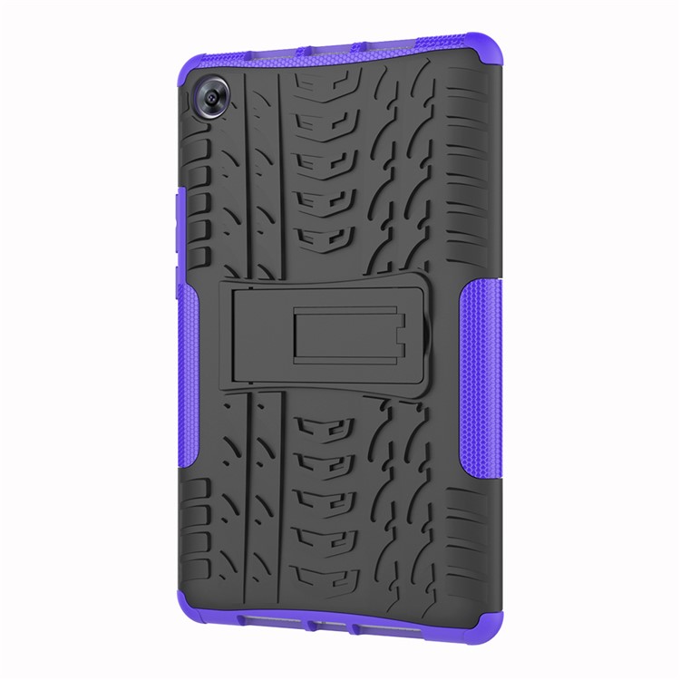 Anti-slip PC + TPU Hybrid Cover with Kickstand for Huawei MediaPad M5 8 (8.4-inch) - Purple-3
