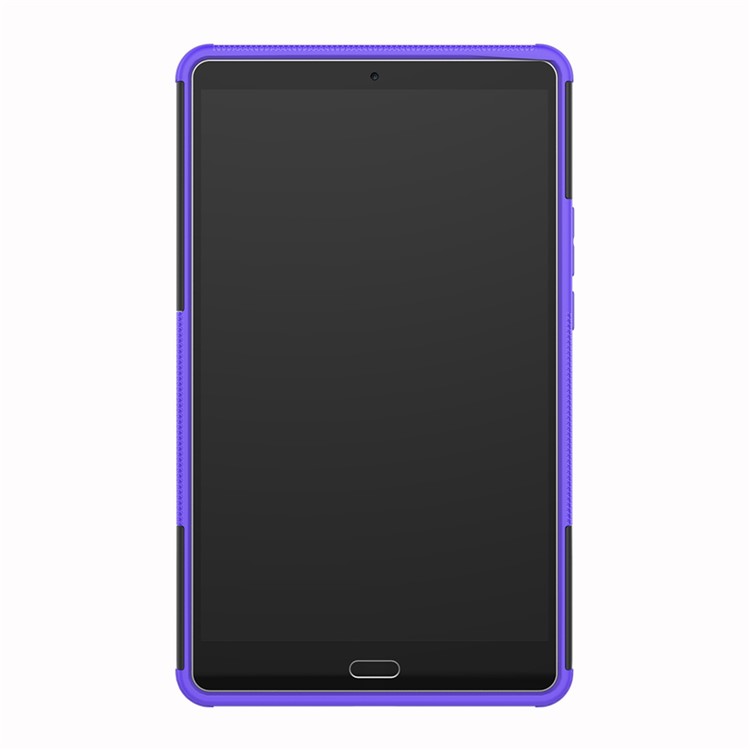 Anti-slip PC + TPU Hybrid Cover with Kickstand for Huawei MediaPad M5 8 (8.4-inch) - Purple-4