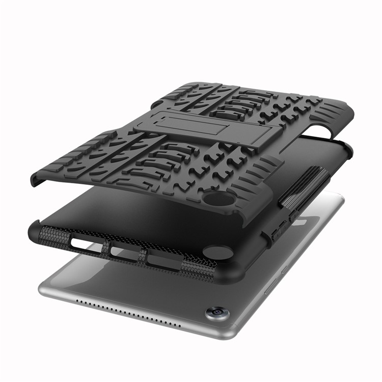 Anti-Rutsch-PC + TPU-Hybridgehäuse Mit Ständer Für Huawei Mediapad M5 8 (8,4 Zoll) - Schwarz-5