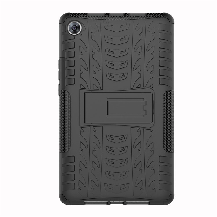 Case de Dos Hybride Antidérapant PC + TPU Avec Kickstand Pour Huawei MediaPad M5 8 (8,4 Pouces) - le Noir-7