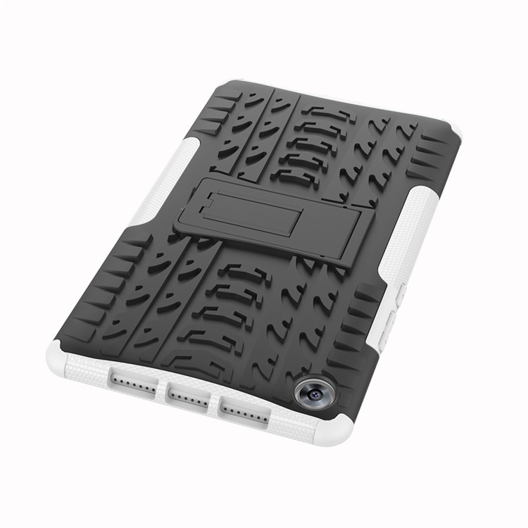 Anti-slip PC + TPU Combo Case with Kickstand for Huawei MediaPad M5 8 (8.4-inch) - White-2