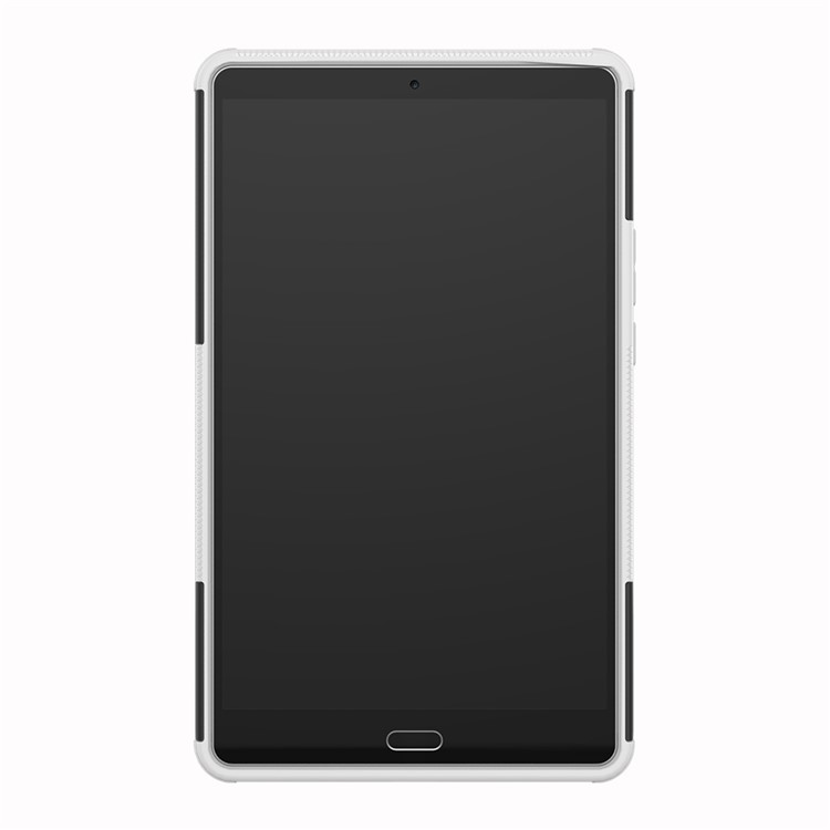 Anti-slip PC + TPU Combo Case with Kickstand for Huawei MediaPad M5 8 (8.4-inch) - White-4