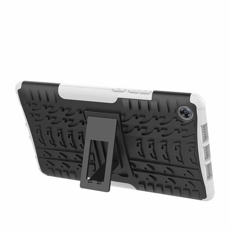 Anti-slip PC + TPU Combo Case with Kickstand for Huawei MediaPad M5 8 (8.4-inch) - White-5
