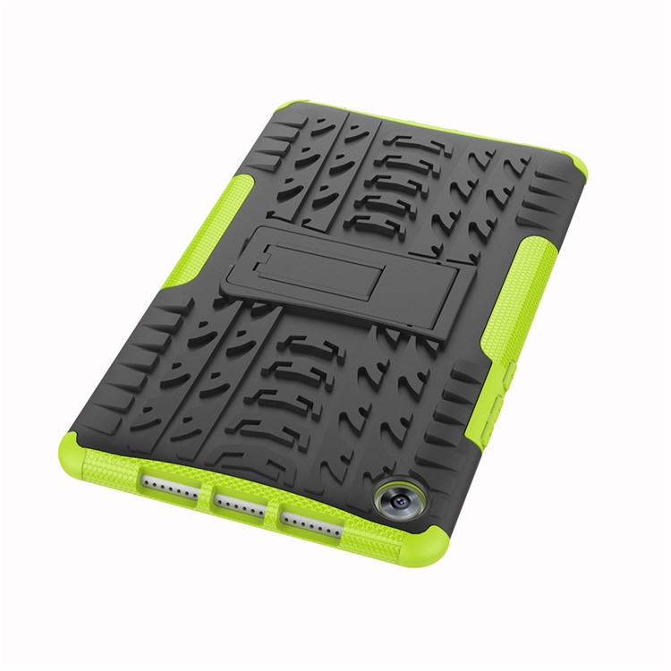 PC Anti-slip + TPU Hybrid Case Shell Con Kickstand Para Huawei MediaPad M5 8 (8.4 Pulgadas) - Verde-3