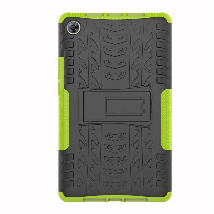 Anti-slip PC + TPU Hybrid Case Shell with Kickstand for Huawei MediaPad M5 8 (8.4-inch) - Green-7