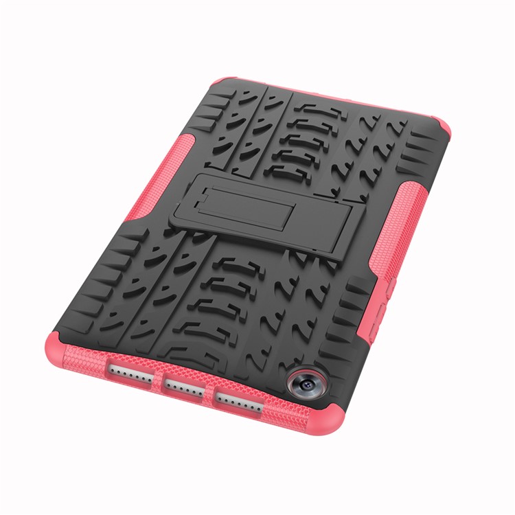 Anti-slip PC + TPU Hybrid Protection Case with Kickstand for Huawei MediaPad M5 8 (8.4-inch) - Rose-3