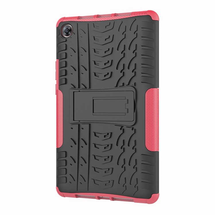 Anti-slip PC + TPU Hybrid Protection Case with Kickstand for Huawei MediaPad M5 8 (8.4-inch) - Rose-4