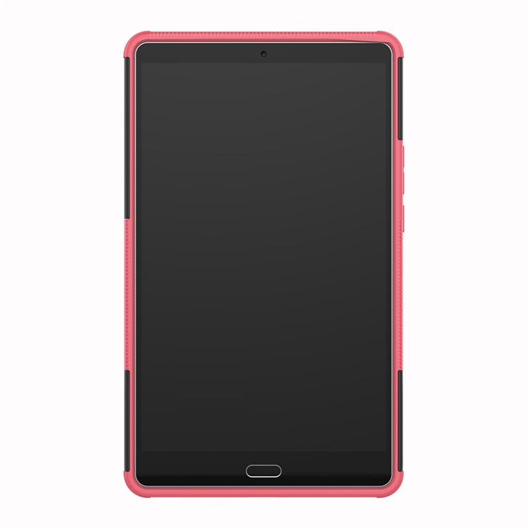 Anti-slip PC + TPU Hybrid Protection Case with Kickstand for Huawei MediaPad M5 8 (8.4-inch) - Rose-5