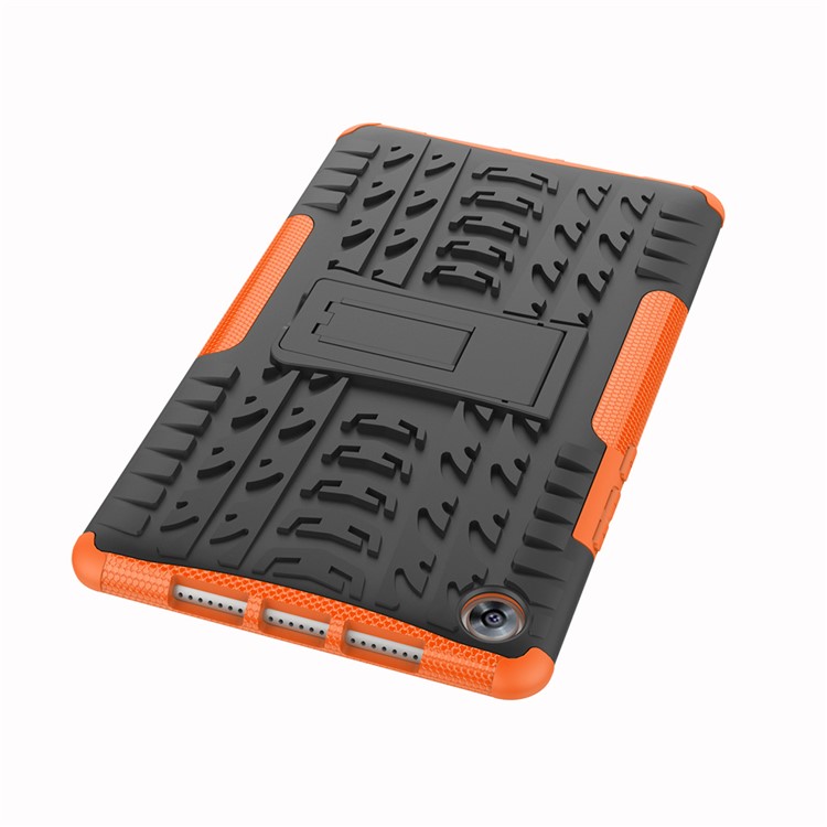 Anti-slip PC + TPU Combo Cover Case with Kickstand for Huawei MediaPad M5 8 (8.4-inch) - Orange-2