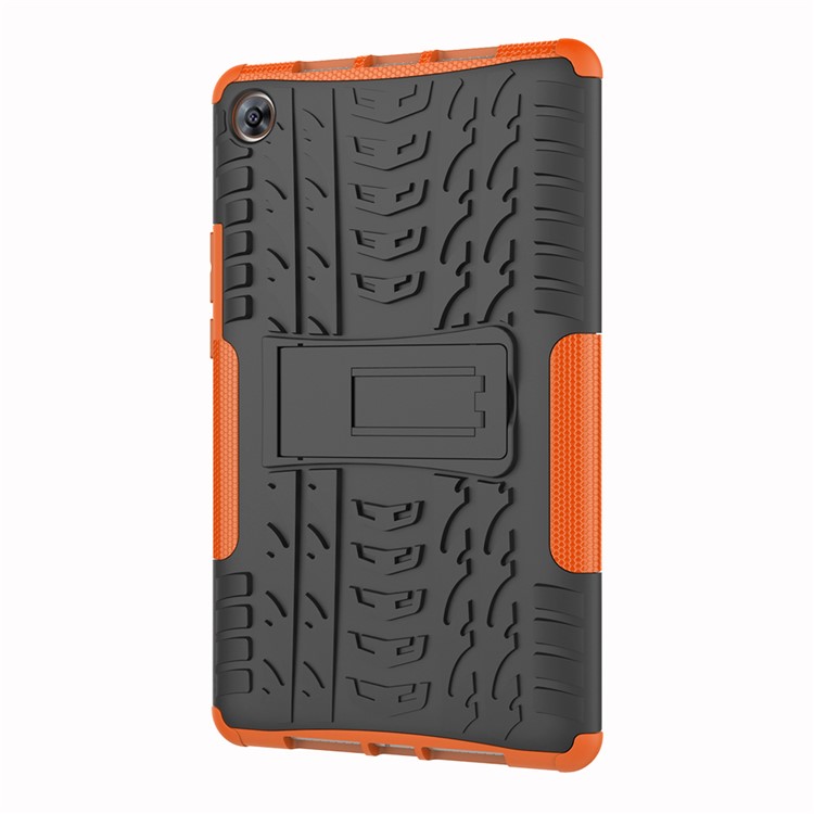 Anti-slip PC + TPU Combo Cover Case with Kickstand for Huawei MediaPad M5 8 (8.4-inch) - Orange-3