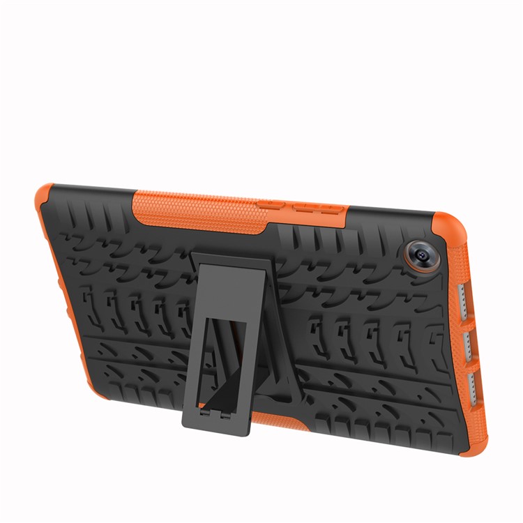 Anti-slip PC + TPU Combo Cover Case with Kickstand for Huawei MediaPad M5 8 (8.4-inch) - Orange-6