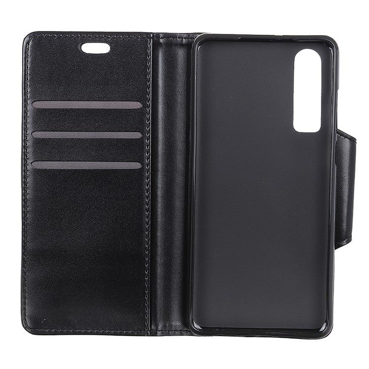 Todos Los Protectores Redondos 3 Ranuras Para Tarjetas PU Funda De Cuero Para Huawei P30 - Negro-6