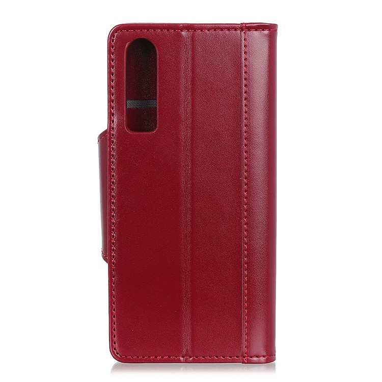 All Round Protection 3 Card Slots PU Leather Cover for Huawei P30 - Red-3