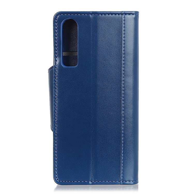 All Round Protection 3 Card Slots PU Leather Shell for Huawei P30 - Blue-8