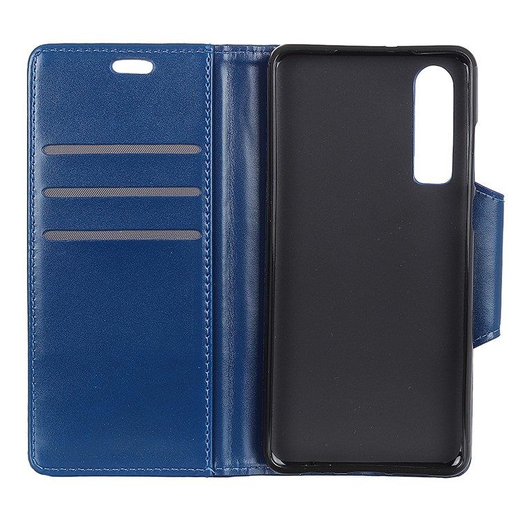 All Round Protection 3 Card Slots PU Leather Shell for Huawei P30 - Blue-9